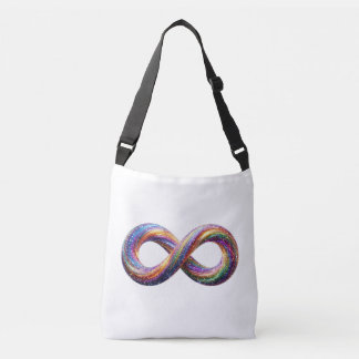 Kleurrijke Regenboog Oneindigheid Boodschappentas Crossbody Tas