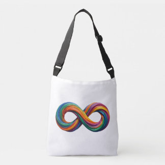 Kleurrijke Regenboog Oneindigheid Boodschappentas Crossbody Tas