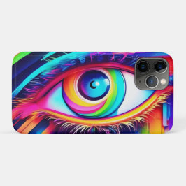 Kleurrijke Regenboog Oog Kunstwerk Case-Mate iPhone Case