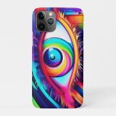 Kleurrijke Regenboog Oog Kunstwerk Case-Mate iPhone Case (Achterkant)