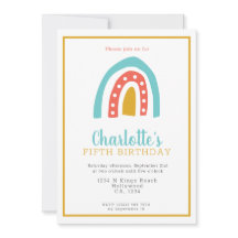 Kleurrijke regenboog op de persoonlijke geboorteda