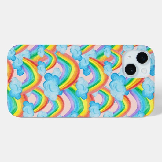 Kleurrijke regenboog patroon Case-Mate iPhone case (Achterkant (horizontaal))