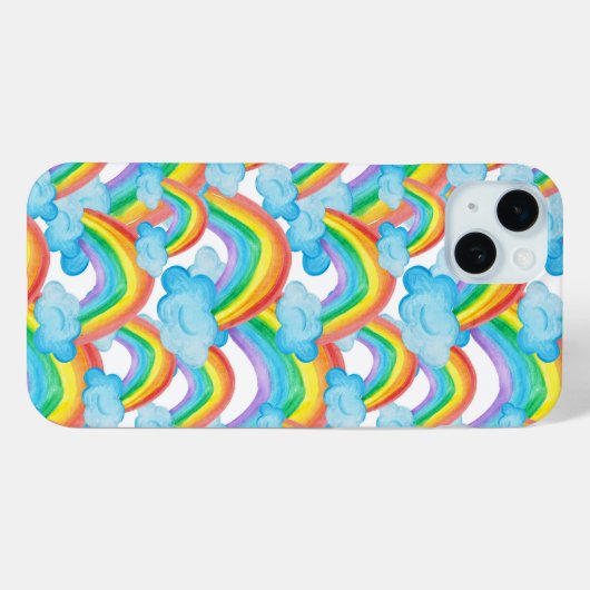 Kleurrijke regenboog patroon Case-Mate iPhone case (Achterkant (horizontaal))