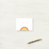 Kleurrijke regenboog persoonlijke post post-it® notes (Op bureau)