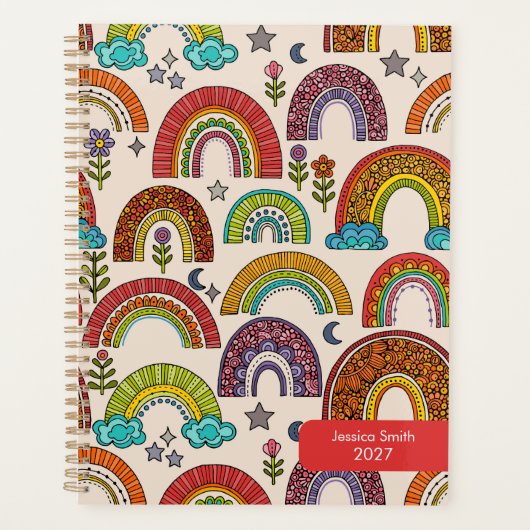 Kleurrijke Regenboog Planner (Voorkant)