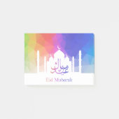 Kleurrijke regenboog Polygonaal Eid - Post-it Note (Voorkant)
