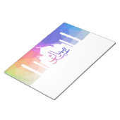 Kleurrijke regenboog Polygonale Oostermoskee - Blo Notitieblok (Schuin)