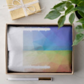 Kleurrijke regenboog Polygooneïde Mubarak-moskee Tissuepapier (Geschenk)