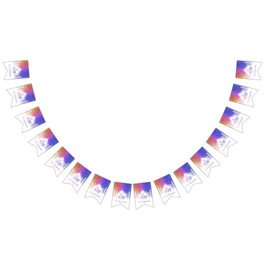 Kleurrijke regenboog Polygooneïde Mubarak-moskee Vlaggetjes (Alle)