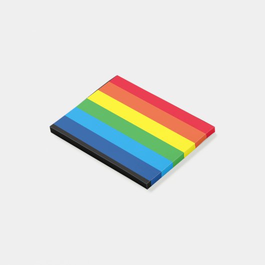 Kleurrijke regenboog post-it® notes (Schuin)