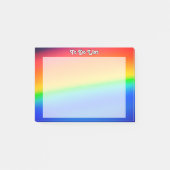 Kleurrijke regenboog post-it® notes (Voorkant)