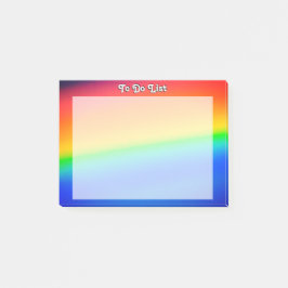 Kleurrijke regenboog post-it® notes