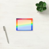Kleurrijke regenboog post-it® notes (Kantoor)