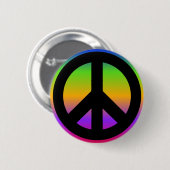 Kleurrijke Regenboog Ronde Button 5,7 Cm (Voorkant /achterkant)