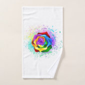 Kleurrijke Regenboog Roos Bad Handdoek (Handdoek)