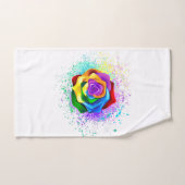 Kleurrijke Regenboog Roos Bad Handdoek (Handdoek)