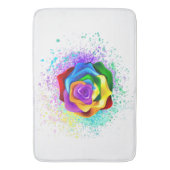 Kleurrijke Regenboog Roos Badmat (Voorkant Verticaal)