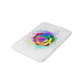 Kleurrijke Regenboog Roos Badmat (Gekanteld)