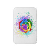 Kleurrijke Regenboog Roos Badmat (Voorkant Verticaal)