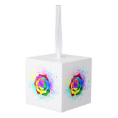 Kleurrijke Regenboog Roos Decoratie (Achter hoekig)