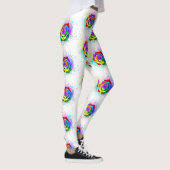 Kleurrijke Regenboog Roos Leggings (Rechts)