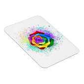 Kleurrijke Regenboog Roos Magneet (Rechterzijde)
