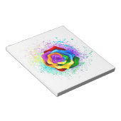 Kleurrijke Regenboog Roos Notitieblok (Schuin)