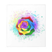 Kleurrijke Regenboog Roos Notitieblok (Voorkant)
