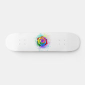 Kleurrijke Regenboog Roos Persoonlijk Skateboard (Horizontaal)