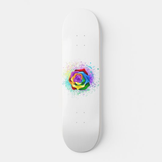 Kleurrijke Regenboog Roos Persoonlijk Skateboard (Voorkant)
