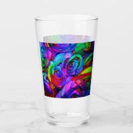 Kleurrijke regenboog Rozen #1 Glas