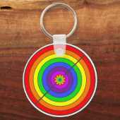 Kleurrijke regenboog sleutelhanger (Voorkant)