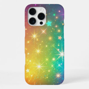 Kleurrijke Regenboog ster ruimte iPhone 16 Pro Max Hoesje