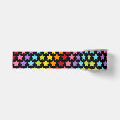 Kleurrijke Regenboog Sterren Print Lint (Voorkant)