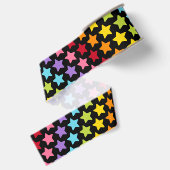 Kleurrijke Regenboog Sterren Print Lint (Achterkant)