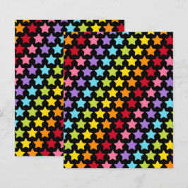 Kleurrijke Regenboog Sterren Scrapbook Papieren