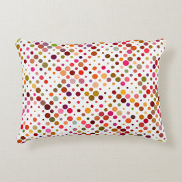 Kleurrijke Regenboog Stippen, Retro 70s Accent Kussen