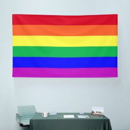 Kleurrijke Regenboog Strepen Achtergronden Gay Fee Spandoek