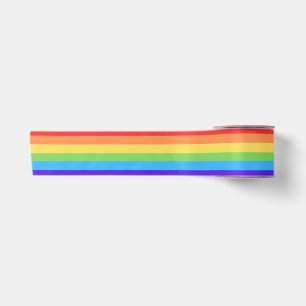 Kleurrijke Regenboog Strepen Satijnen Lint