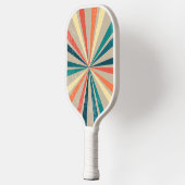Kleurrijke regenboog Sunburst Pickleball Paddle (Links)