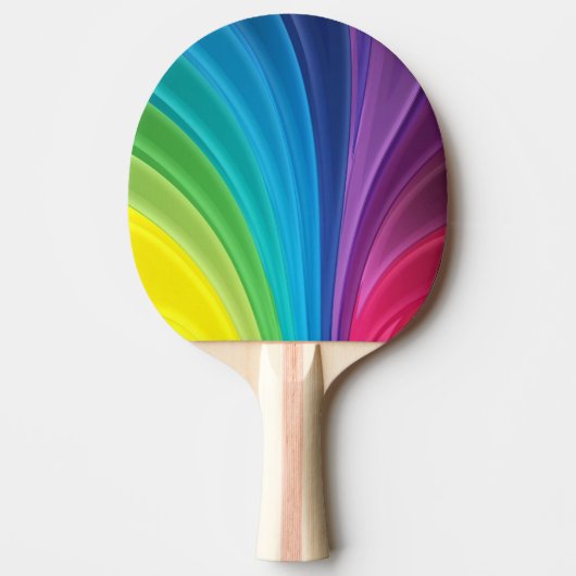 kleurrijke regenboog tafeltennisbatje (Voorkant)