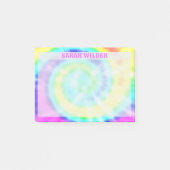 Kleurrijke Regenboog Tie Dye Custom Post It Notes (Voorkant)