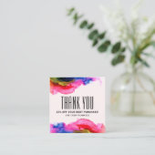 Kleurrijke Regenboog Trendy Modern Elegant Abstrac Kortingskaartje (Staand voorkant)