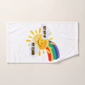 Kleurrijke regenboog uit mijn wolk bad handdoek (Handdoek)