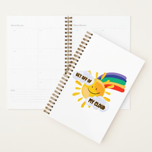 Kleurrijke regenboog uit mijn wolk planner (Display)