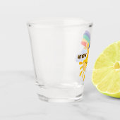 Kleurrijke regenboog uit mijn wolk shot glas (Links)