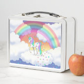 Kleurrijke regenboog Unicorn en sterren (In situ)