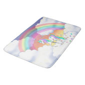 Kleurrijke regenboog Unicorn en sterren Badmat (Gekanteld)
