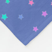 Kleurrijke regenboog Unicorn en sterren Fleece Deken (Hoek)