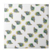 Kleurrijke regenboog varen blad eenvoudige patroon tegeltje (Voorkant)